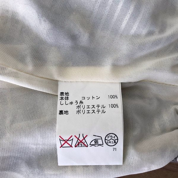 『USED』 
Tory Burch トリーバーチ 
 花柄刺繍スカート スカート 
コットン/ポリエステル ホワイト系/ベージュ系