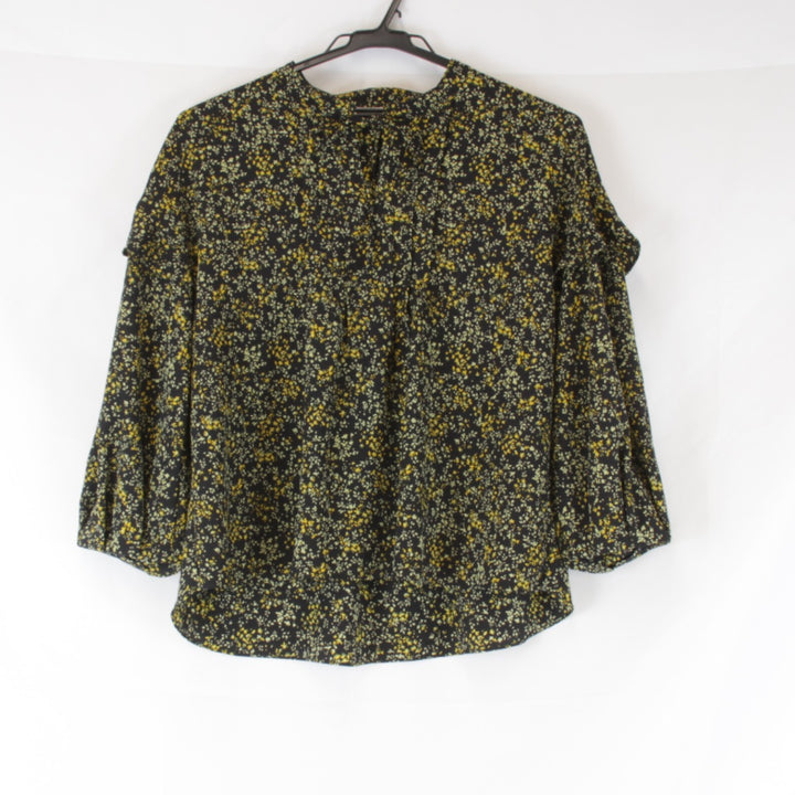 美品『USED』 
Sutseso スチェッソ 
 花柄 ブラウス 
 ブラック