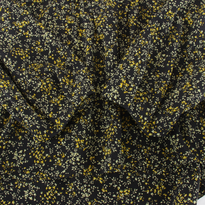 美品『USED』 
Sutseso スチェッソ 
 花柄 ブラウス 
 ブラック