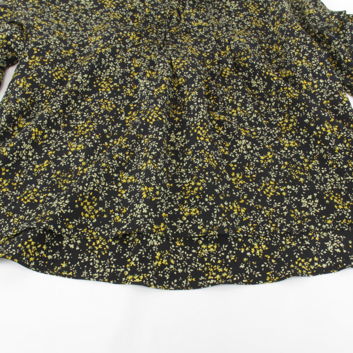 美品『USED』 
Sutseso スチェッソ 
 花柄 ブラウス 
 ブラック