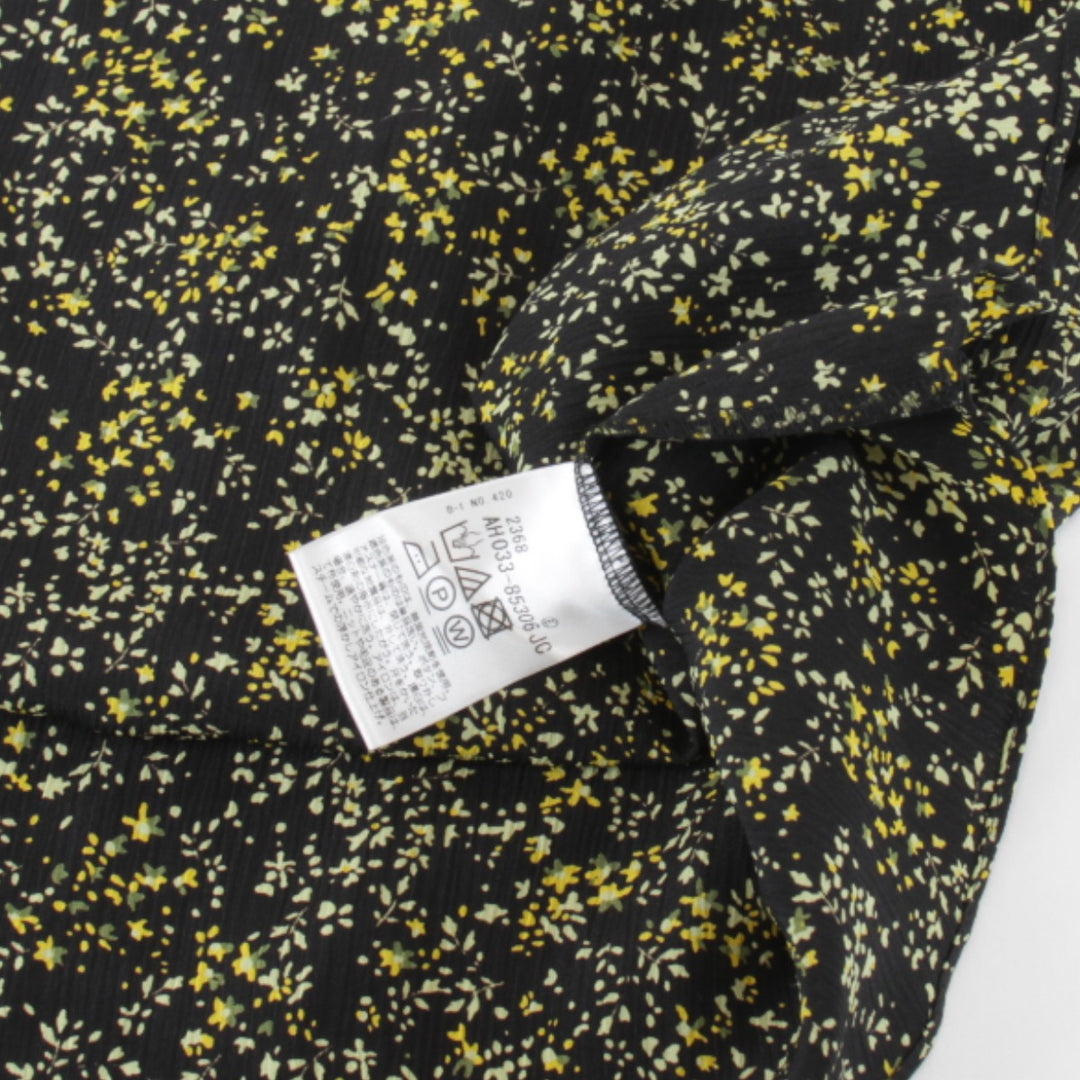 美品『USED』 
Sutseso スチェッソ 
 花柄 ブラウス 
 ブラック