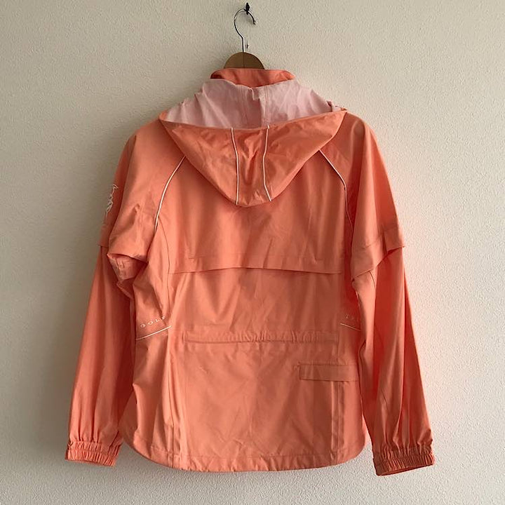 『美品』 
TRUSSARDI トラサルディ 
 ゴルフ ナイロンウェア スポーツウェア ジャケット パンツ サイズ38 セットアップ 
ナイロン コーラル