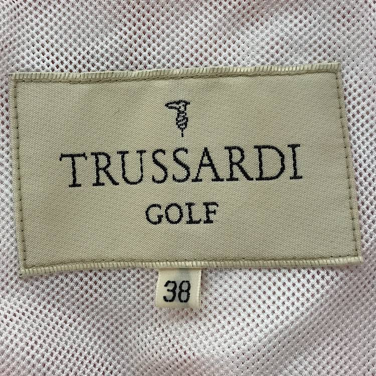 『美品』 
TRUSSARDI トラサルディ 
 ゴルフ ナイロンウェア スポーツウェア ジャケット パンツ サイズ38 セットアップ 
ナイロン コーラル