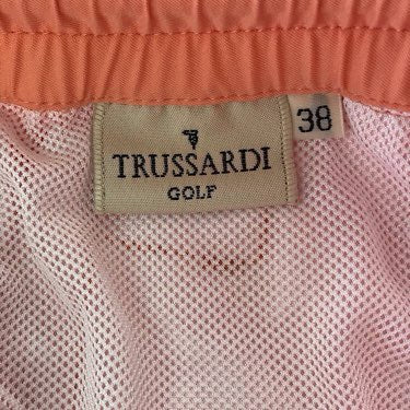 『美品』 
TRUSSARDI トラサルディ 
 ゴルフ ナイロンウェア スポーツウェア ジャケット パンツ サイズ38 セットアップ 
ナイロン コーラル