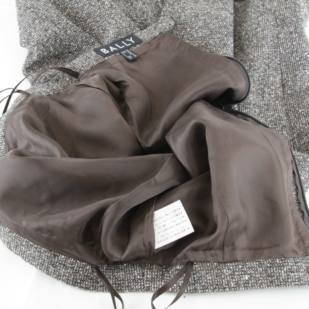 『USED』 
BALLY バリー 
 セットアップ 
ウール/シルク ブラウン