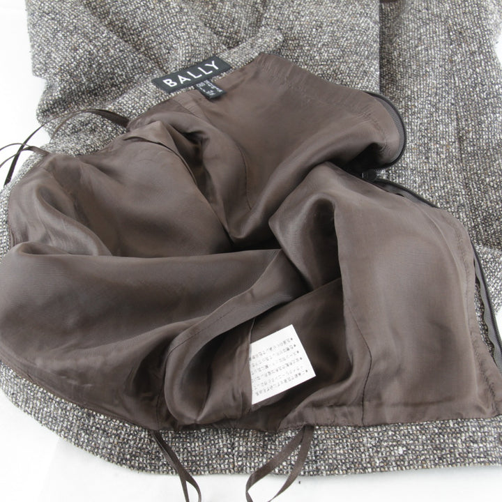 『USED』 
BALLY バリー 
 セットアップ 
ウール/シルク ブラウン