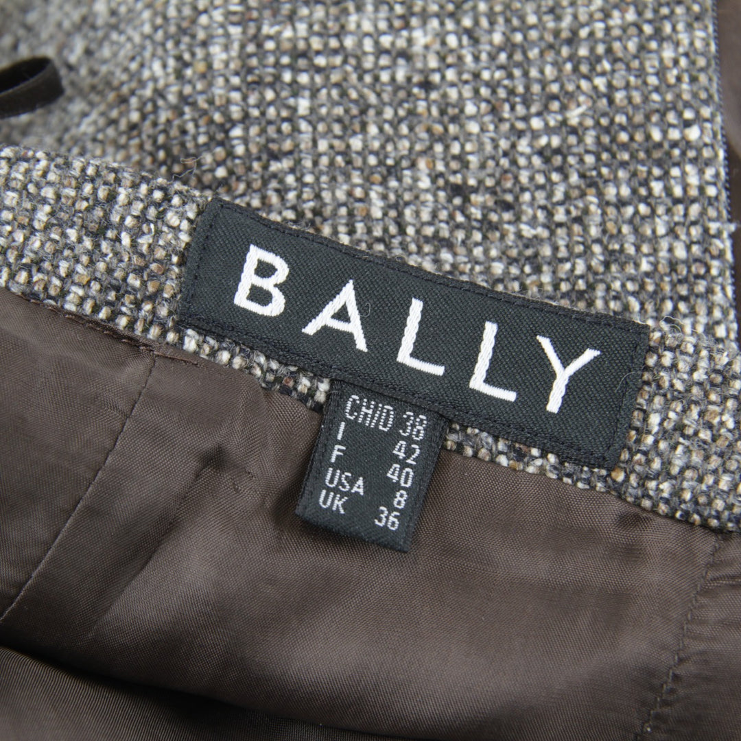 『USED』 
BALLY バリー 
 セットアップ 
ウール/シルク ブラウン