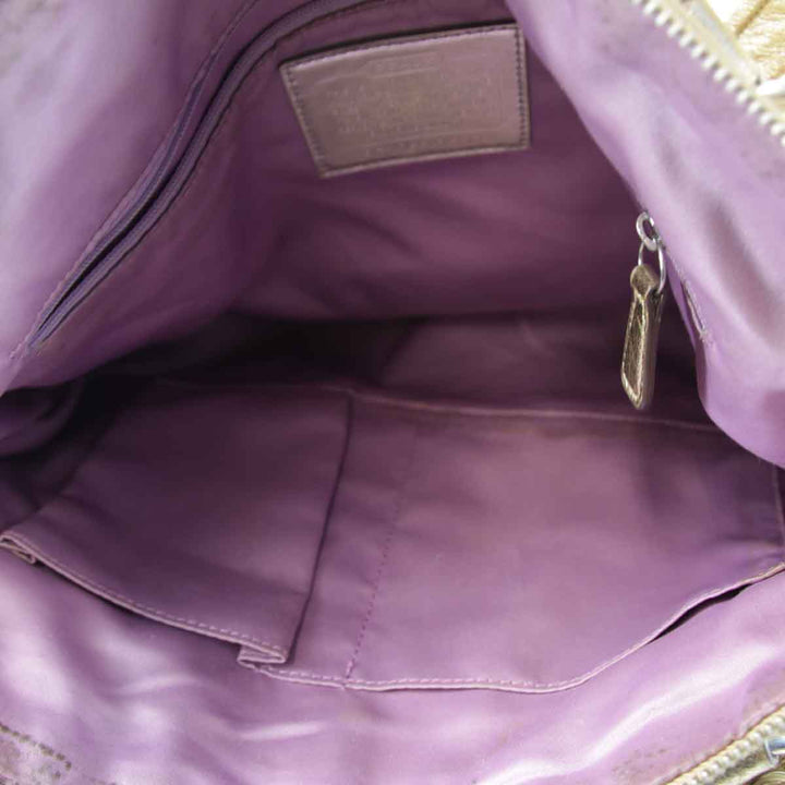 『USED』 
COACH コーチ 
 ポピー C1069-15301 トートバッグ 
キャンバス ゴールド