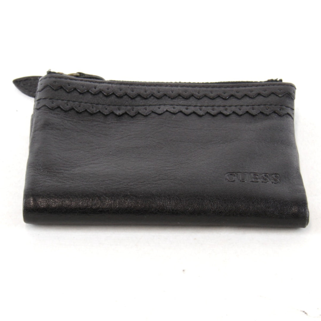 『USED』 
Guess ゲス 
 二つ折り財布 
レザー ブラック