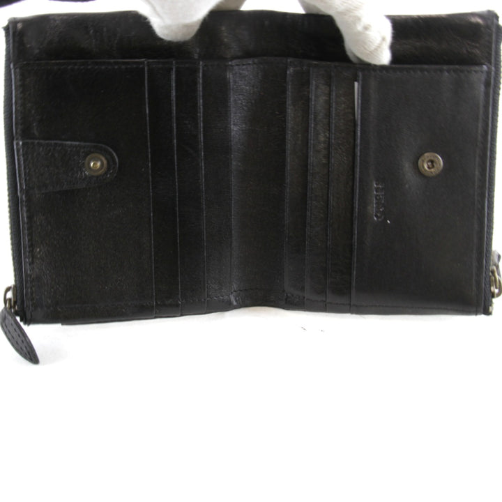 『USED』 
Guess ゲス 
 二つ折り財布 
レザー ブラック