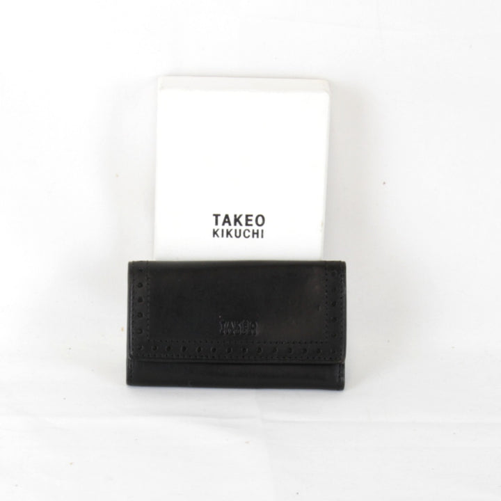 『USED』 
TAKEO KIKUCHI タケオキクチ 
 キーケース 
レザー ブラック