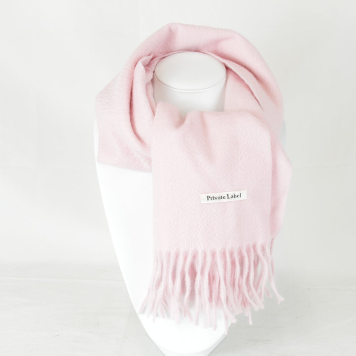 美品『USED』 
PRIVATE LABEL プライベートレーベル 
 マフラー 
カシミヤ ピンク
