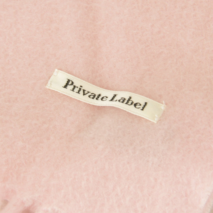 美品『USED』 
PRIVATE LABEL プライベートレーベル 
 マフラー 
カシミヤ ピンク