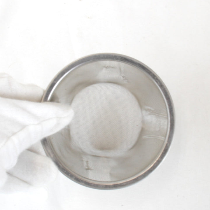 美品『USED』 
 
 十草模様 ティーポット 陶印あり 食器 
陶器 レッド