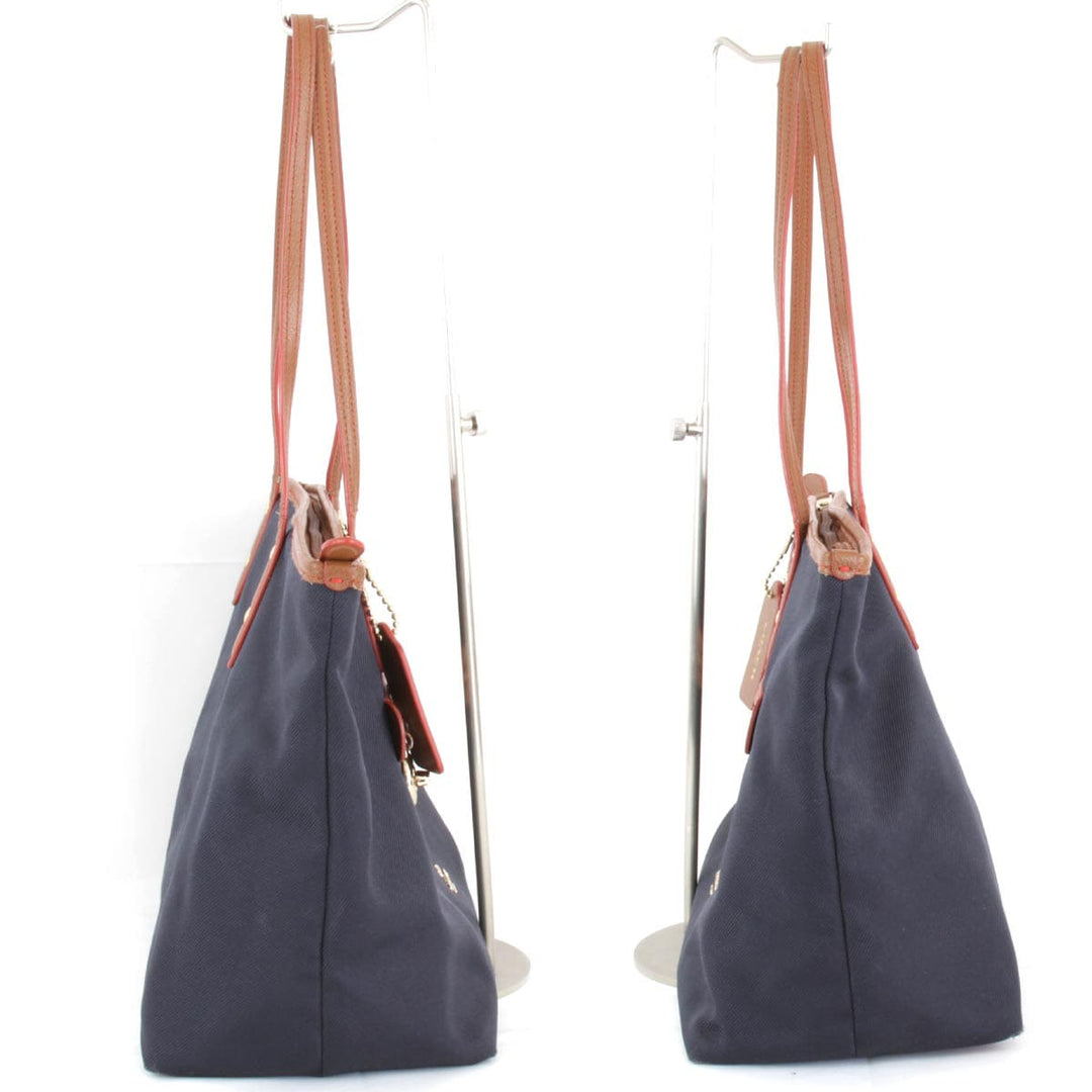 『USED』 
COACH コーチ 
 F37237 トートバッグ 
キャンバス ネイビー