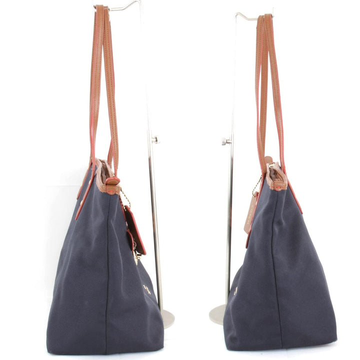 『USED』 
COACH コーチ 
 F37237 トートバッグ 
キャンバス ネイビー