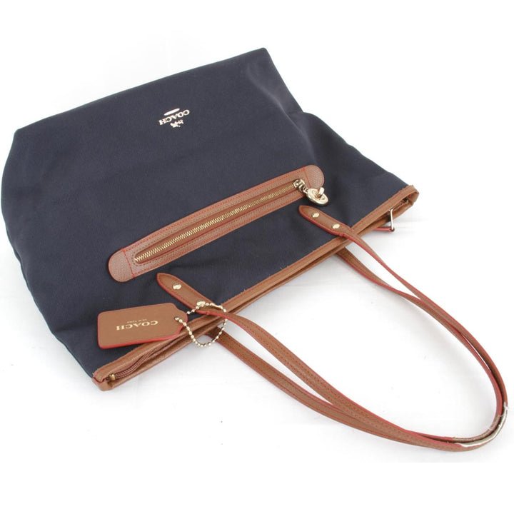 『USED』 
COACH コーチ 
 F37237 トートバッグ 
キャンバス ネイビー