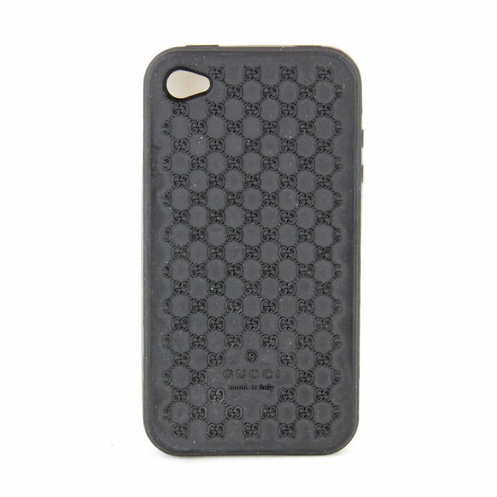 『USED』 
GUCCI グッチ 
 i Phone4 ケース 携帯ケース 
ラバー ブラック
