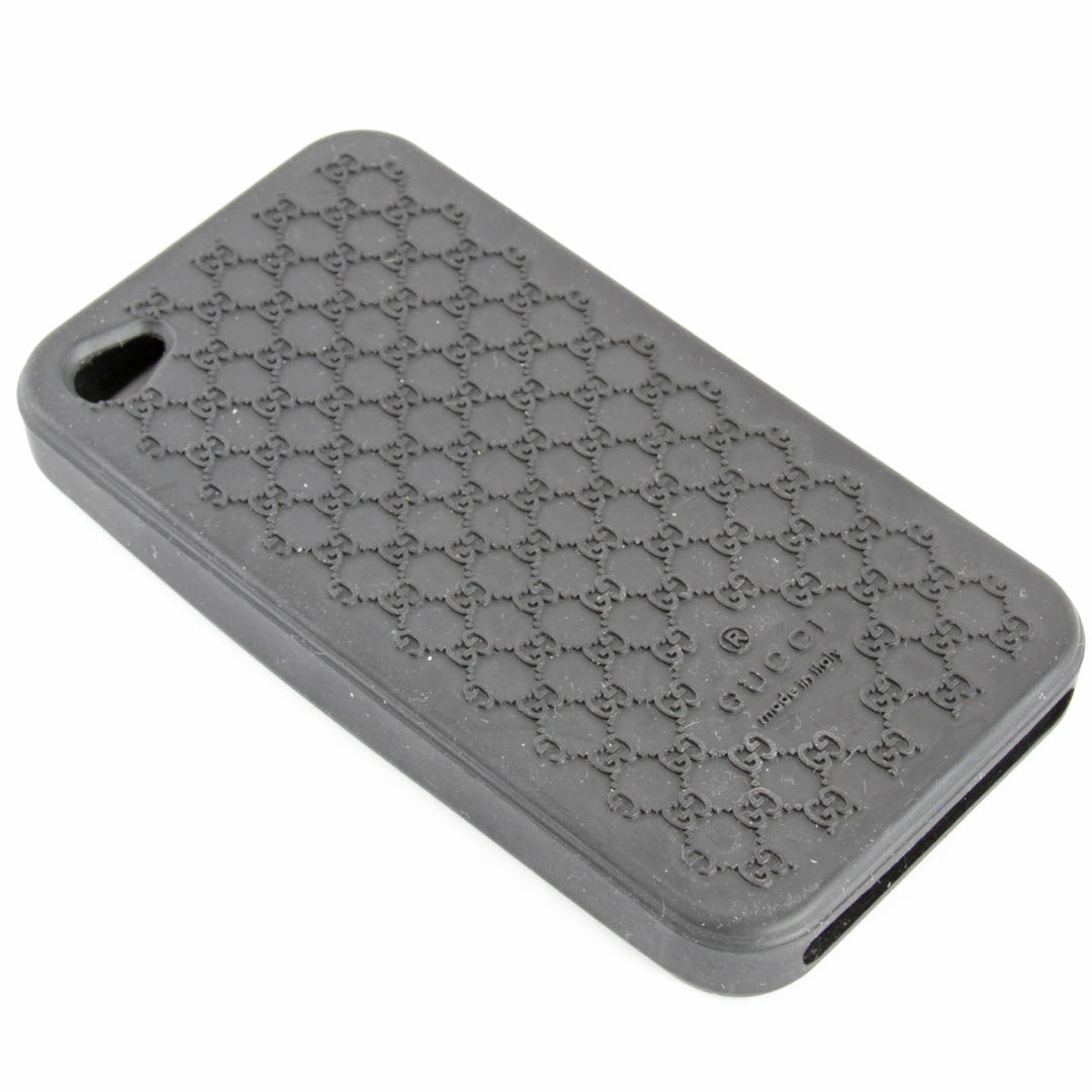 『USED』 
GUCCI グッチ 
 i Phone4 ケース 携帯ケース 
ラバー ブラック