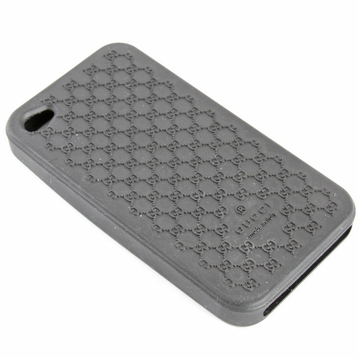 『USED』 
GUCCI グッチ 
 i Phone4 ケース 携帯ケース 
ラバー ブラック