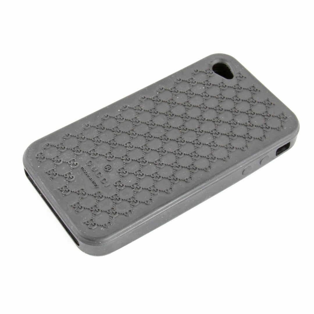 『USED』 
GUCCI グッチ 
 i Phone4 ケース 携帯ケース 
ラバー ブラック