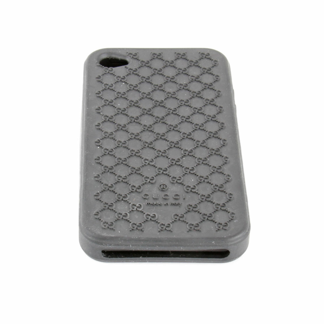 『USED』 
GUCCI グッチ 
 i Phone4 ケース 携帯ケース 
ラバー ブラック