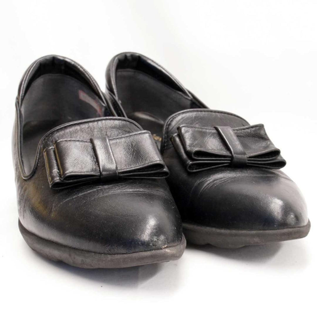 良品『USED』 
 
 ヒルズアベニュー ウェーブソールパンプス パンプス 
レザー ブラック