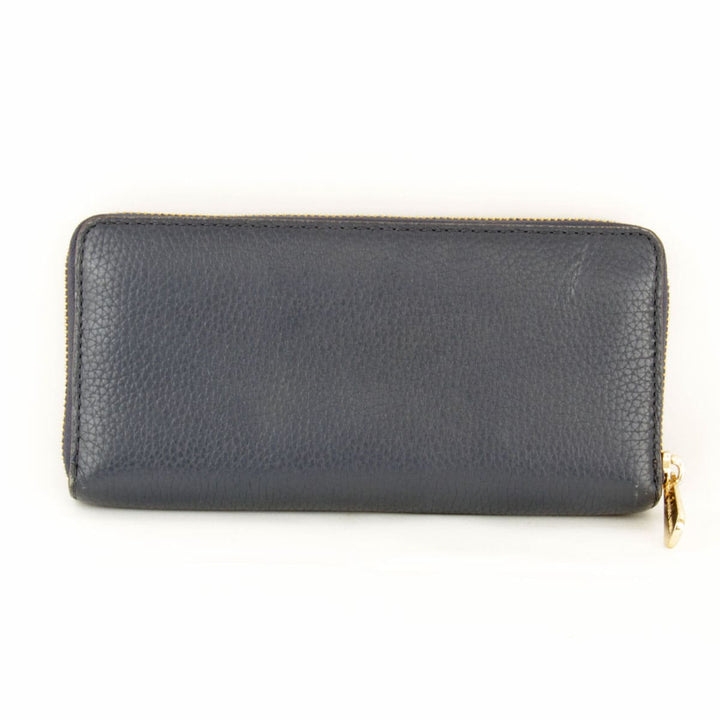 『USED』 
Michael Kors マイケルコース 
 長財布 
レザー ダークネイビー