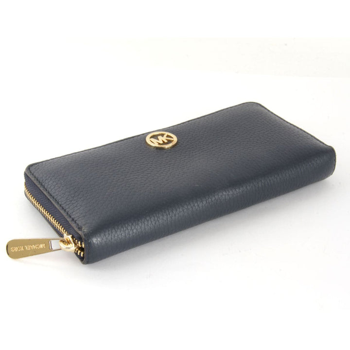 『USED』 
Michael Kors マイケルコース 
 長財布 
レザー ダークネイビー