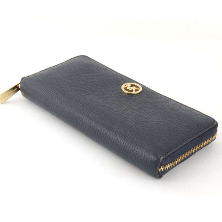 『USED』 
Michael Kors マイケルコース 
 長財布 
レザー ダークネイビー