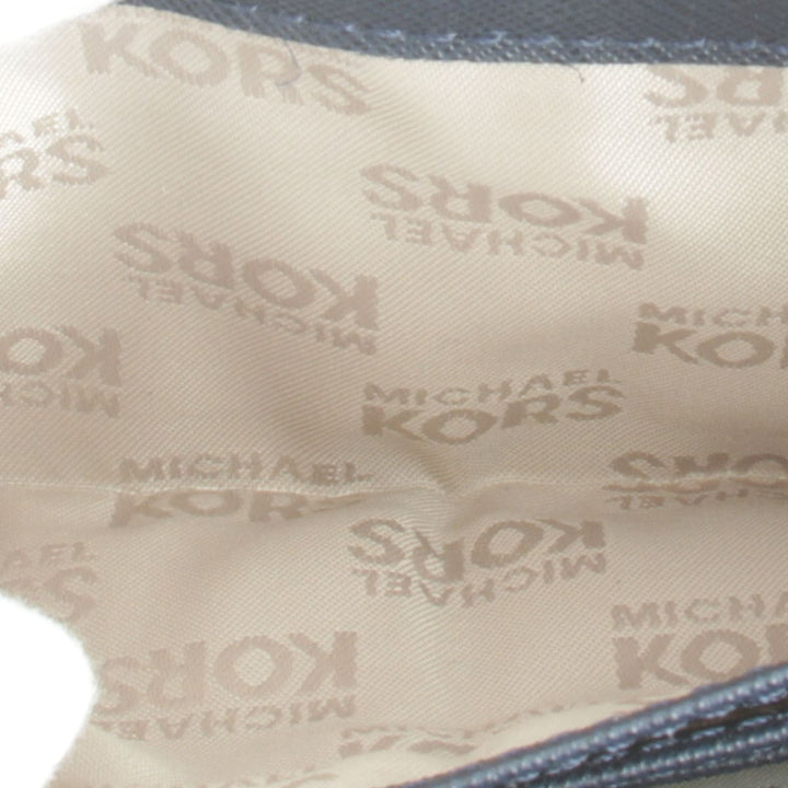 『USED』 
Michael Kors マイケルコース 
 長財布 
レザー ダークネイビー