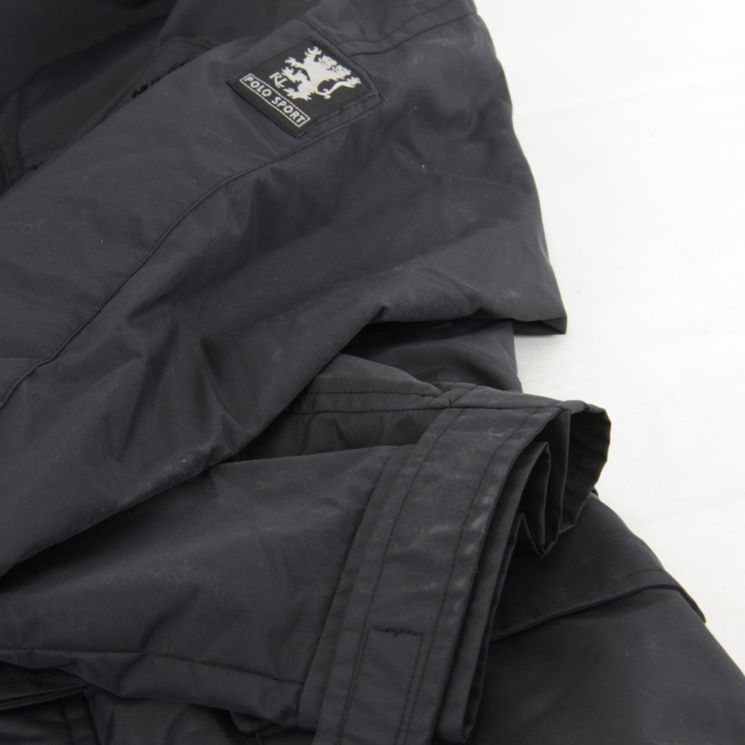美品『USED』 
POLO RALPH LAUREN ポロ・ラルフローレン 
 ナイロンジャケット 
ナイロン ブラック