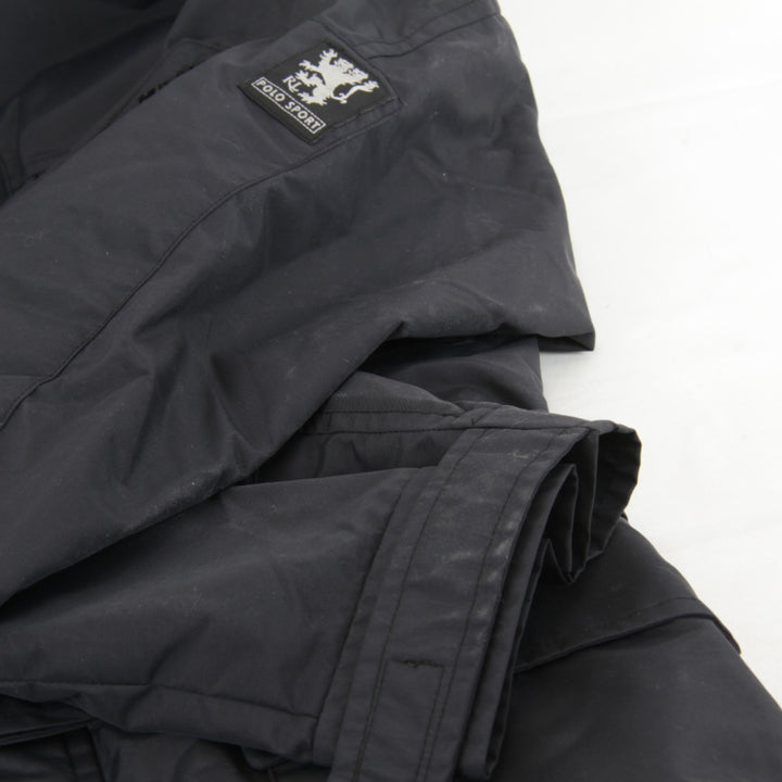 美品『USED』 
POLO RALPH LAUREN ポロ・ラルフローレン 
 ナイロンジャケット 
ナイロン ブラック