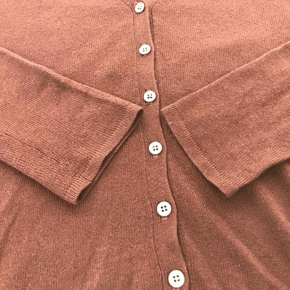 『USED』 
RALPH LAUREN ラルフローレン 
 カーディガン・トップスセットアップ アンサンブル 
コットン/カシミヤ  ダークブラウン系