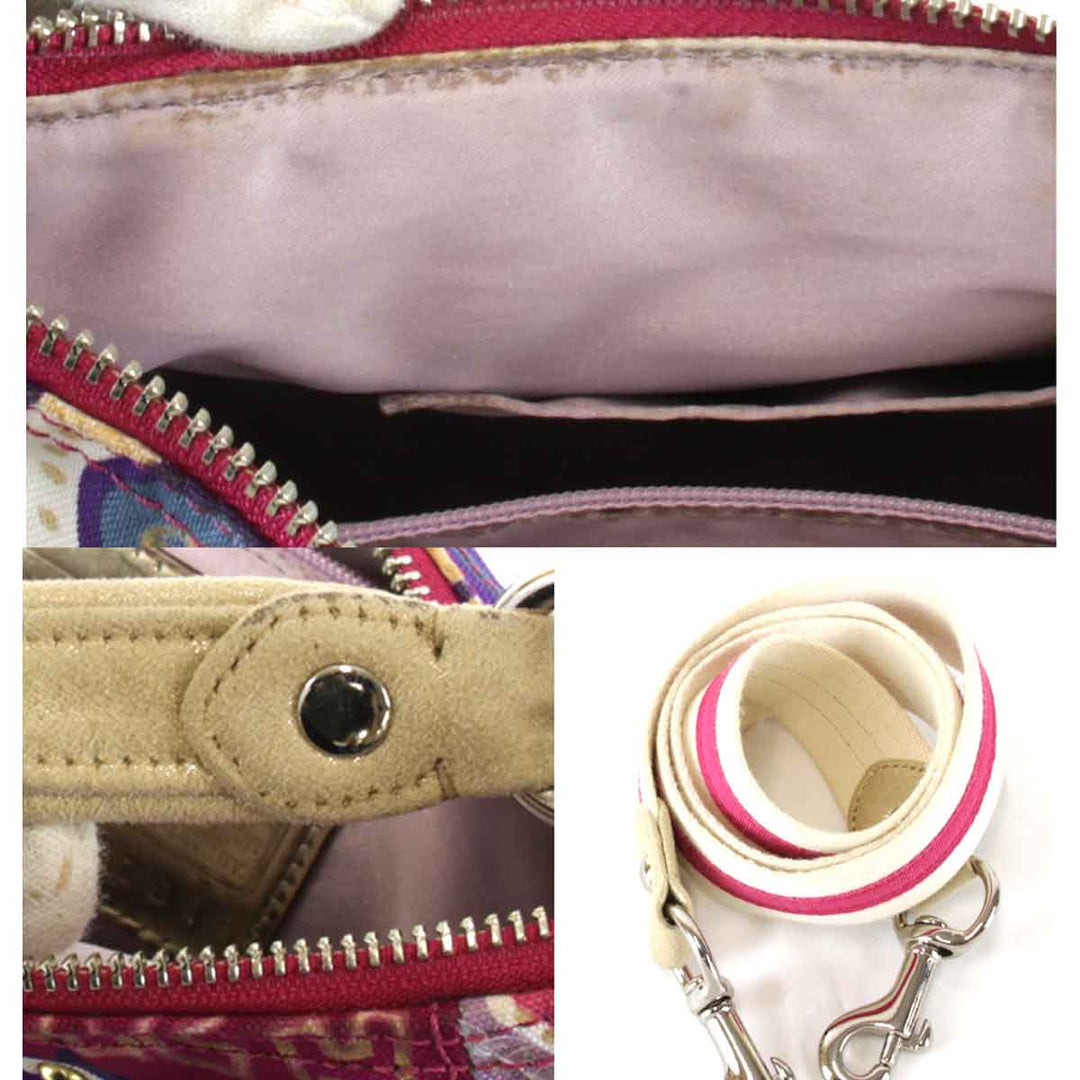 『USED』 
COACH コーチ 
 ポップカラーコレクション 2WAY 17916 ショルダーバッグ 
キャンバス マルチカラー