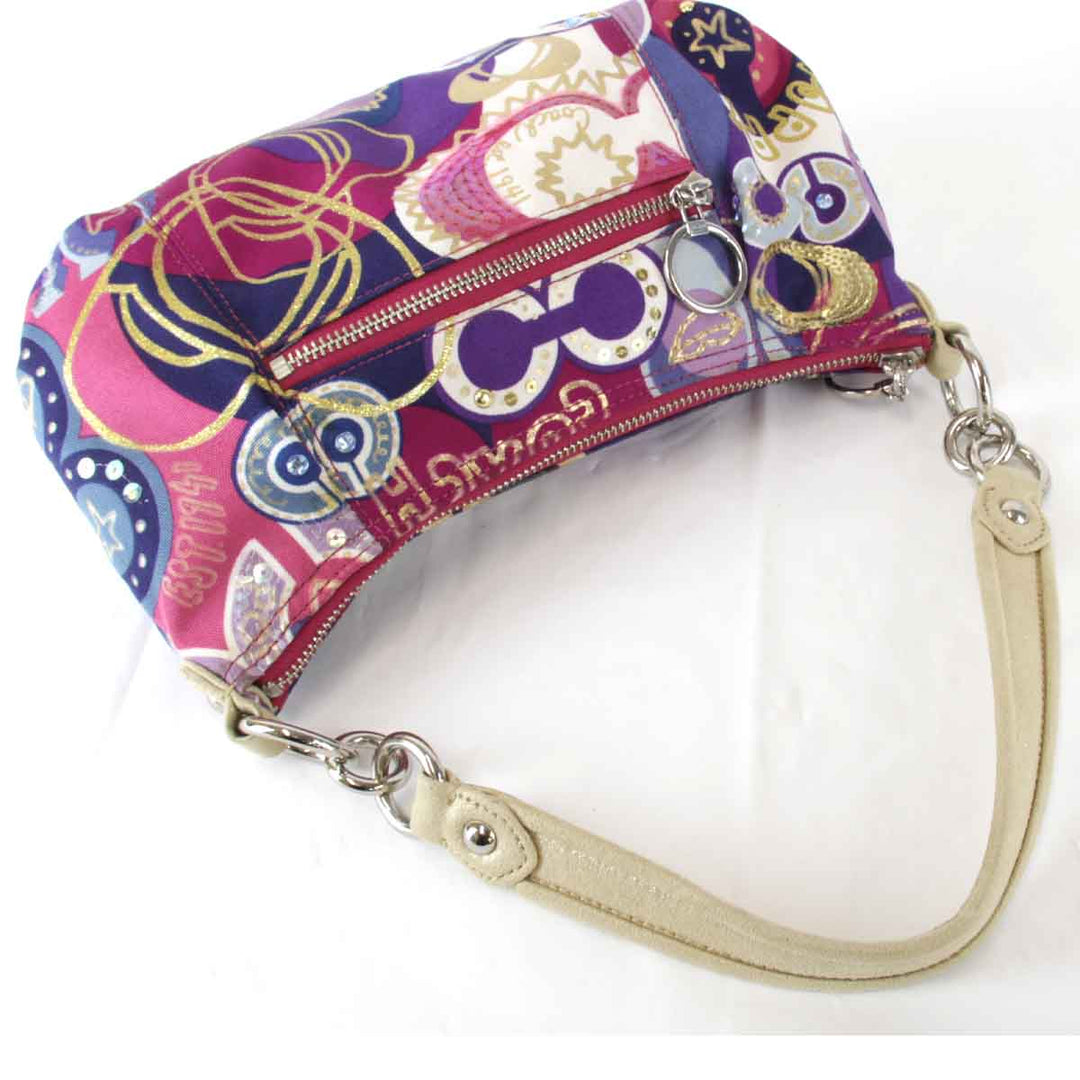『USED』 
COACH コーチ 
 ポップカラーコレクション 2WAY 17916 ショルダーバッグ 
キャンバス マルチカラー