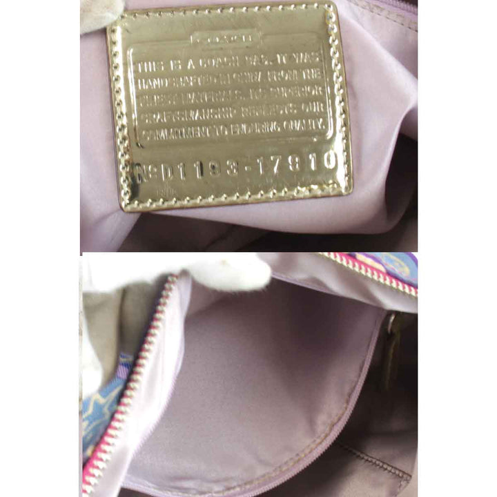 『USED』 
COACH コーチ 
 ポップカラーコレクション 2WAY 17916 ショルダーバッグ 
キャンバス マルチカラー