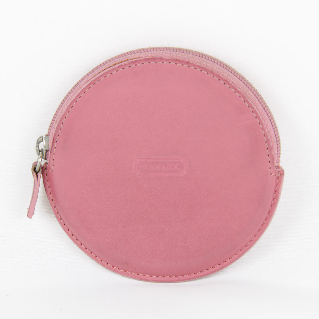 『USED』 
COACH コーチ 
 コインケース 
レザー ピンク