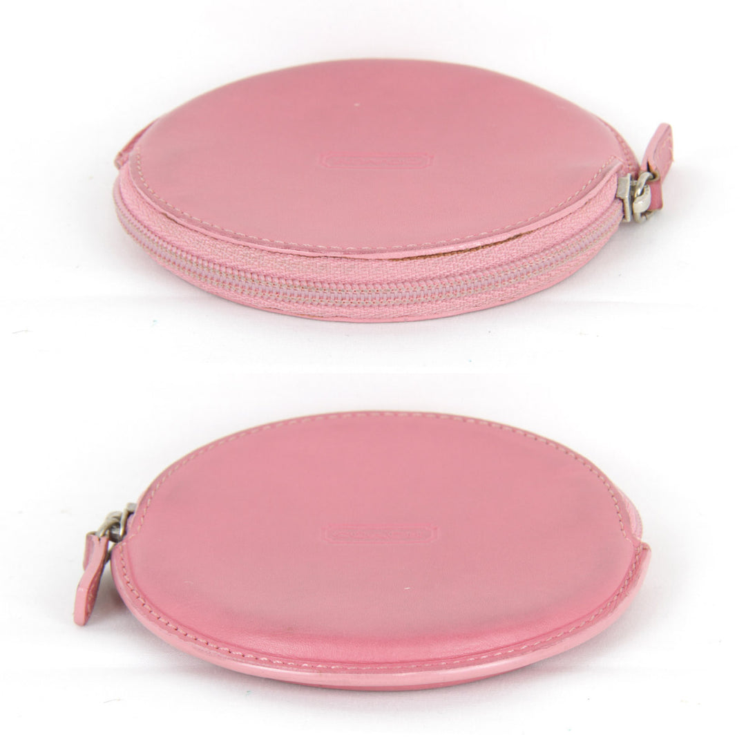 『USED』 
COACH コーチ 
 コインケース 
レザー ピンク