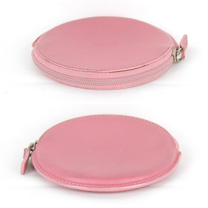『USED』 
COACH コーチ 
 コインケース 
レザー ピンク