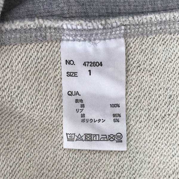 『USED』 
 
 go slow caravan ゴースローキャラバン クマ 登山 パーカー サイズ1 スウェット 
コットン グレー系