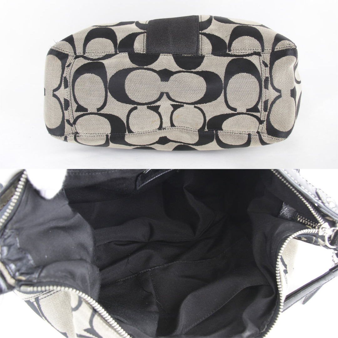 『USED』 
COACH コーチ 
 F19281 ショルダーバッグ 
キャンバス ブラック
