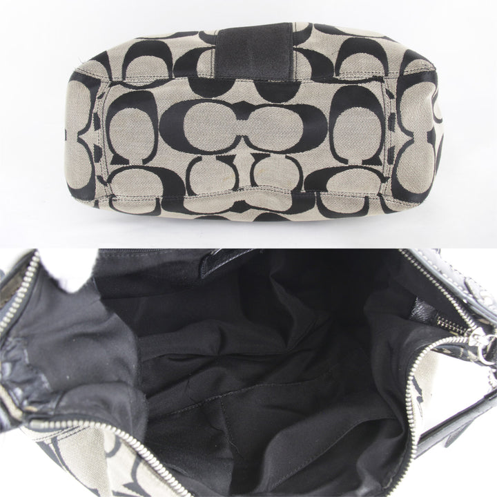 『USED』 
COACH コーチ 
 F19281 ショルダーバッグ 
キャンバス ブラック