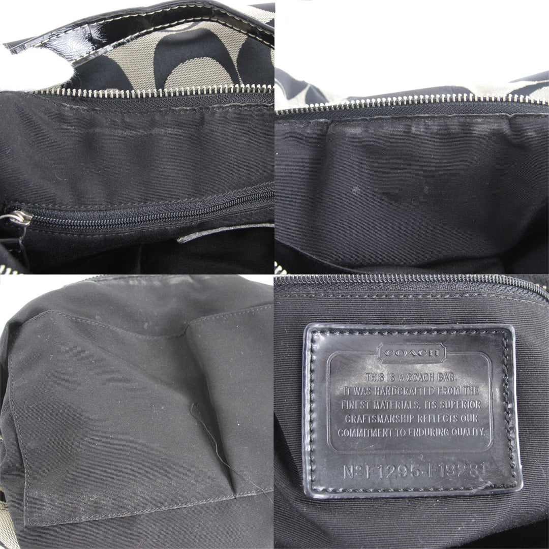『USED』 
COACH コーチ 
 F19281 ショルダーバッグ 
キャンバス ブラック