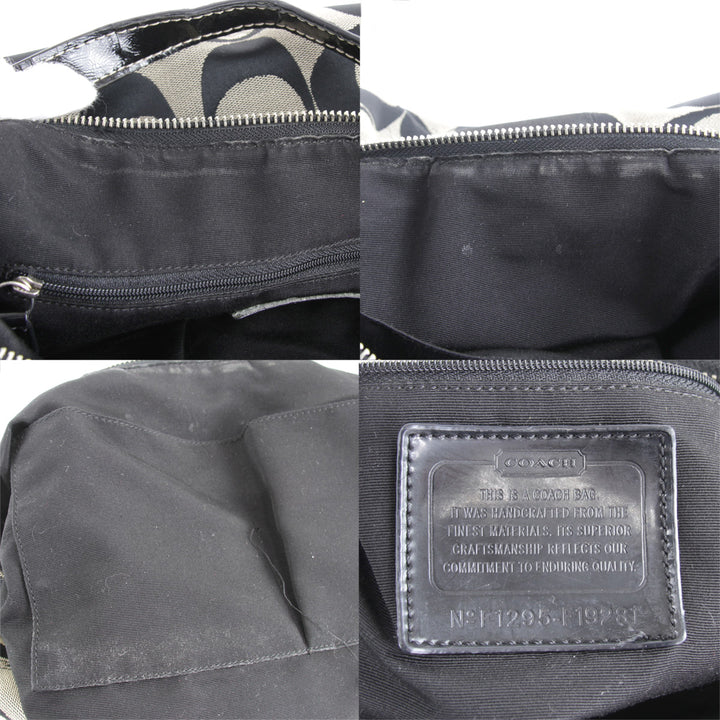『USED』 
COACH コーチ 
 F19281 ショルダーバッグ 
キャンバス ブラック