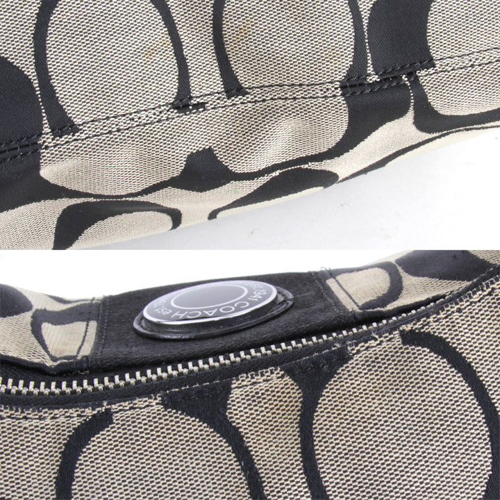 『USED』 
COACH コーチ 
 F19281 ショルダーバッグ 
キャンバス ブラック