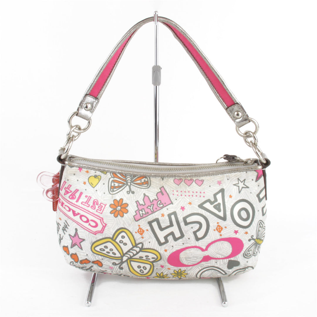 『USED』 
COACH コーチ 
 バンダナグラフィティデミ クロスボディ F15713 ショルダーバッグ 
ナイロン マルチカラー