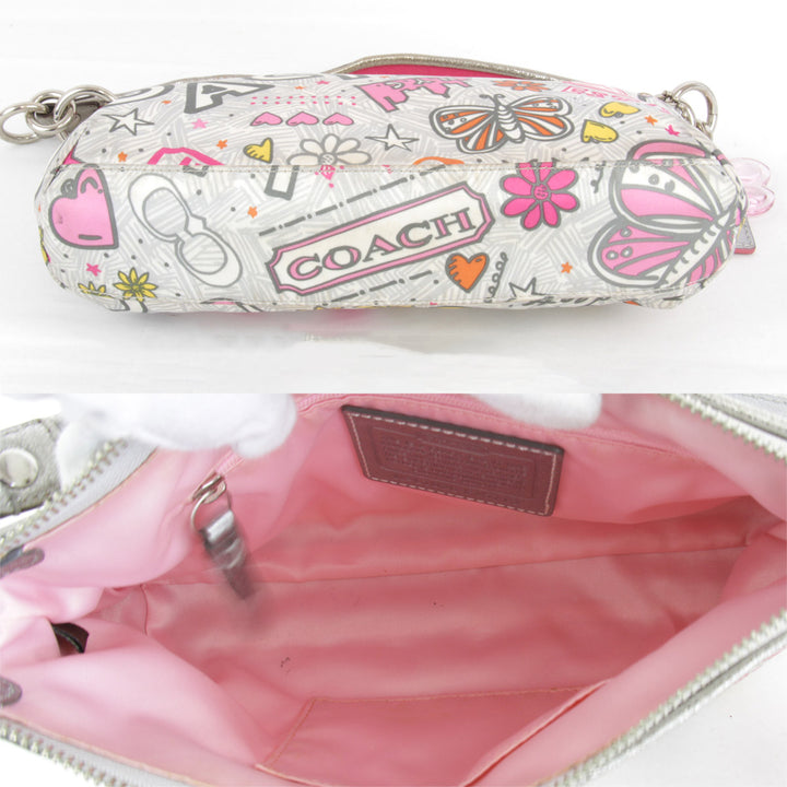 『USED』 
COACH コーチ 
 バンダナグラフィティデミ クロスボディ F15713 ショルダーバッグ 
ナイロン マルチカラー