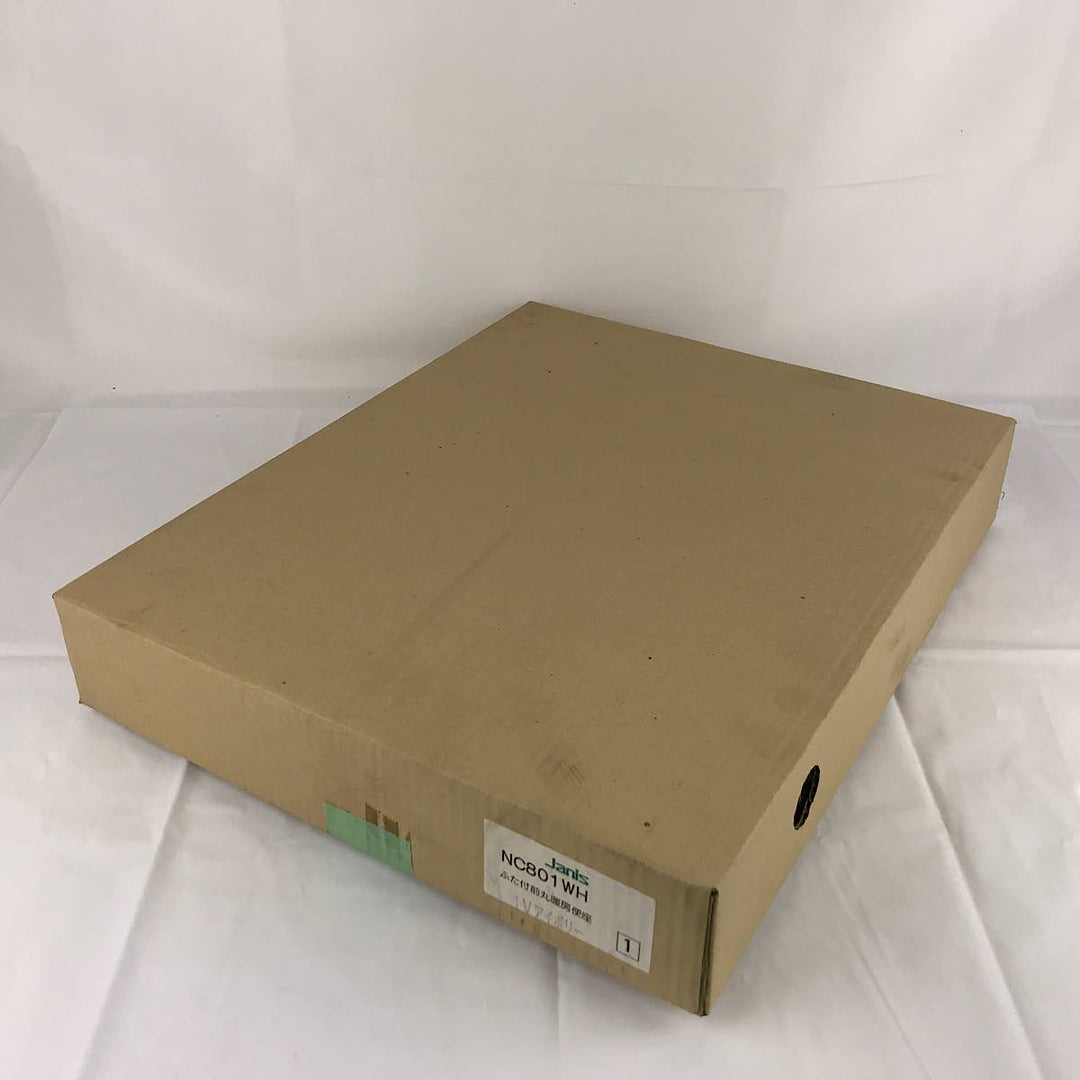 『未使用品』 
 
 ジャニス Janis ふた付き前丸暖房便座 NC801 WH 家電 
 アイボリー