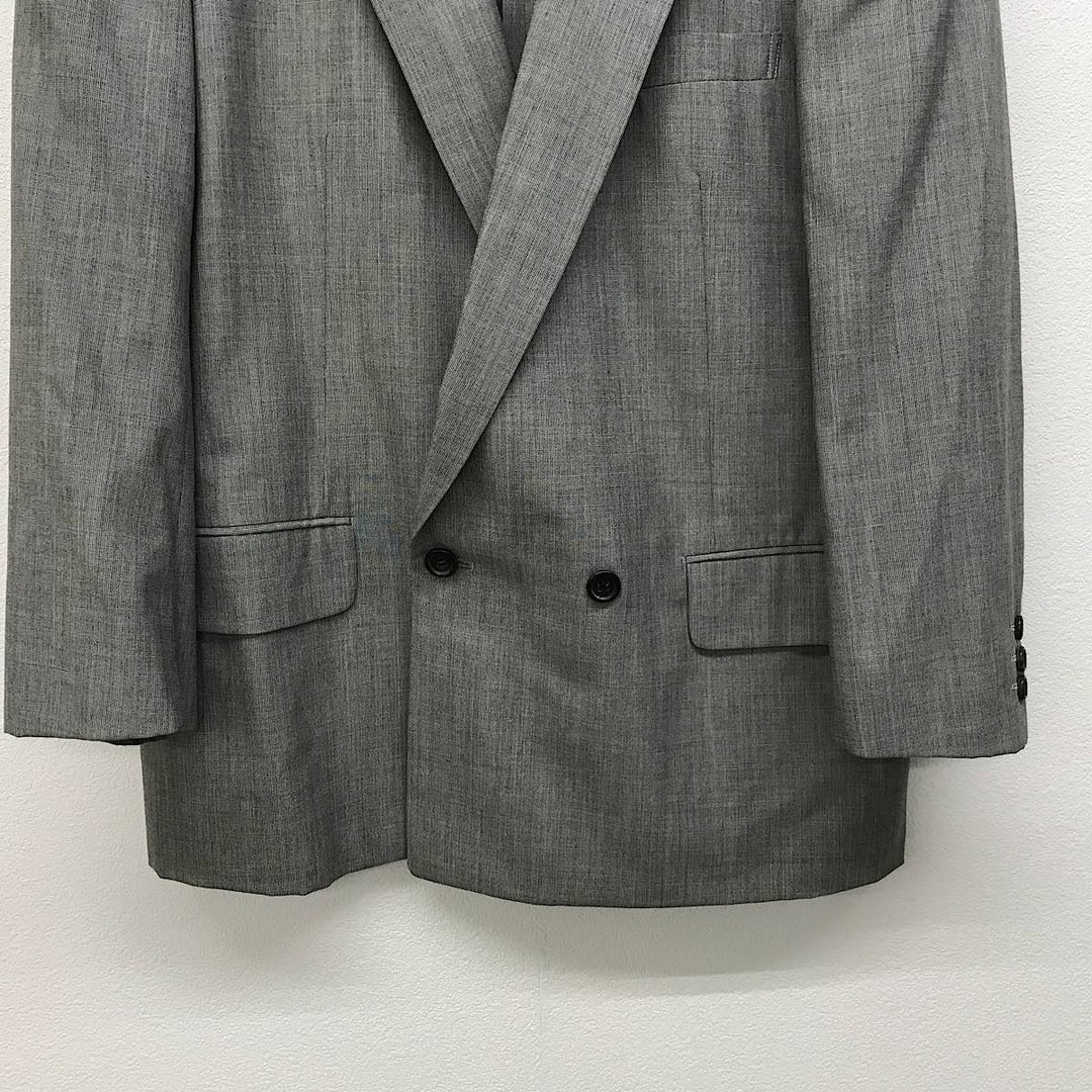 『USED』 
COMME des GARCONS HOMME コムデギャルソンオム 
 1989年製 ダブルテーラードジャケット HS-11003S テーラードジャケット 
毛100％/キュプラ100％ グレー